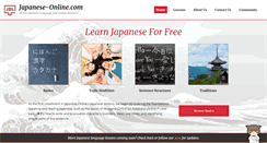 Desktop Screenshot of japanese-online.com